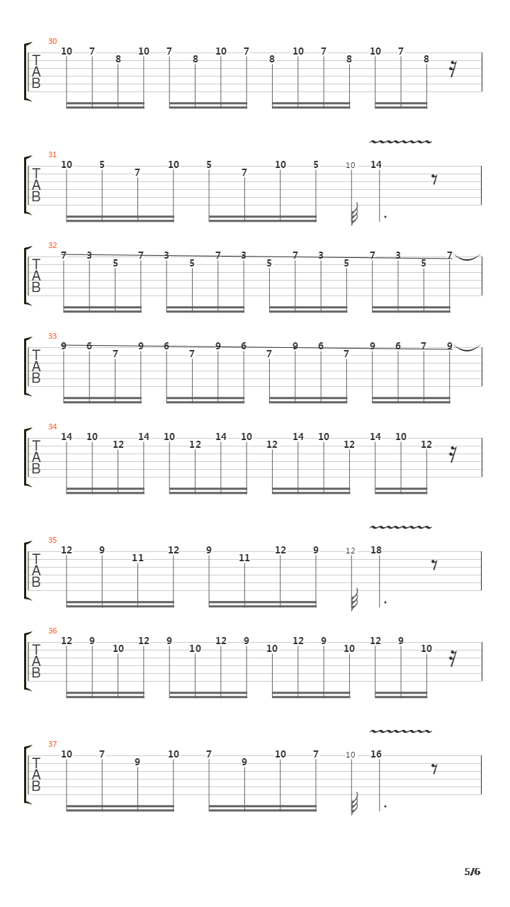 Hotel California solo吉他谱