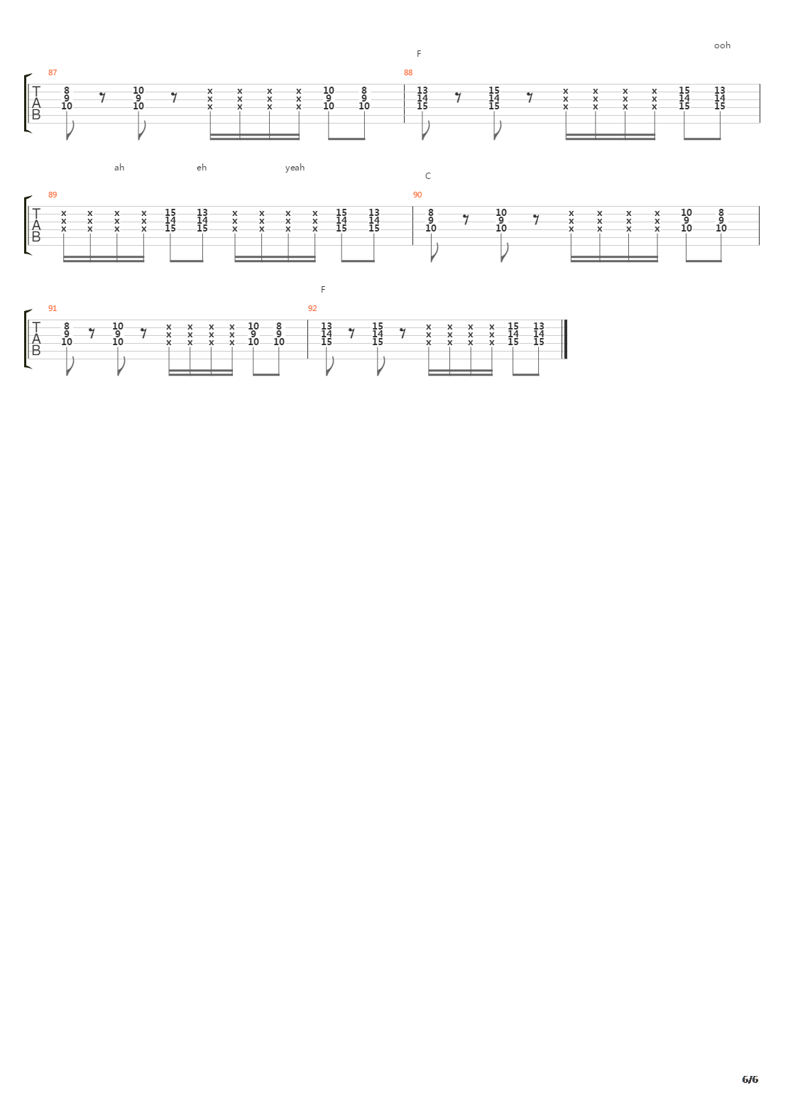 The Long Run吉他谱