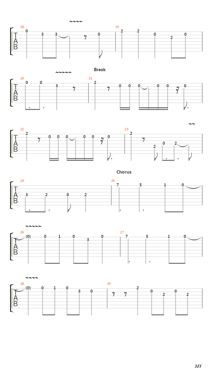 Original Sin吉他谱