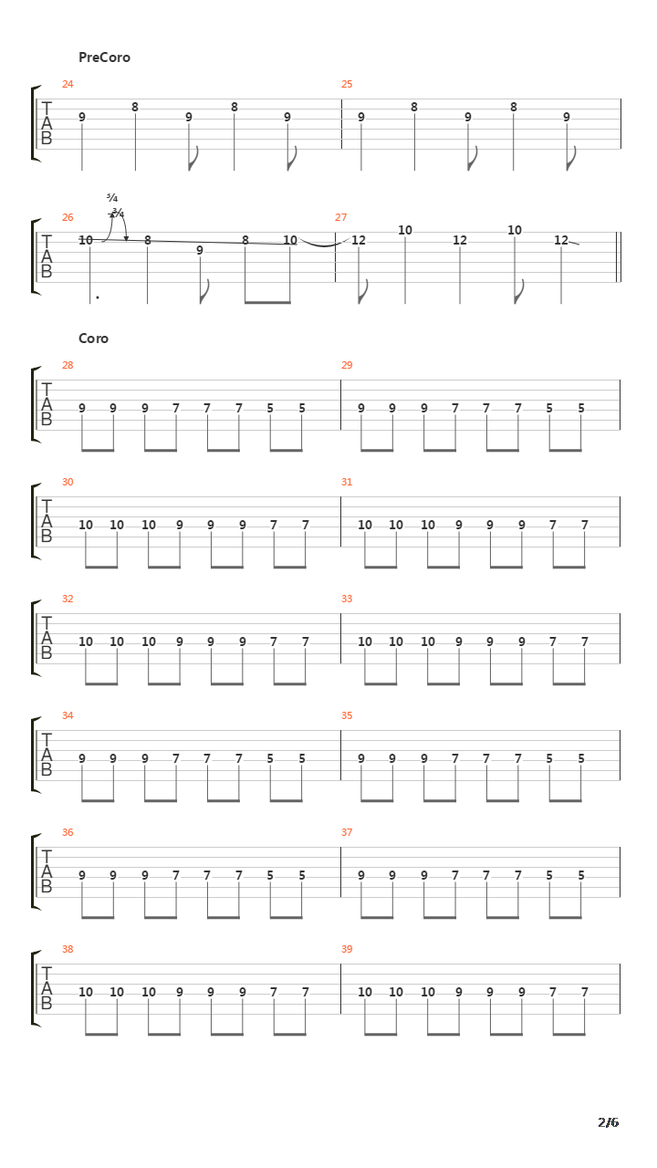 Sanguijuela吉他谱