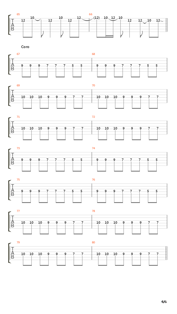 Sanguijuela吉他谱