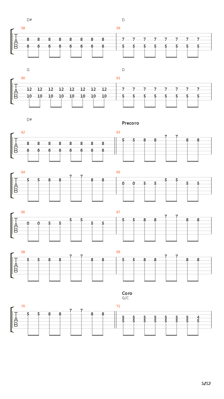 Segundo Tema吉他谱