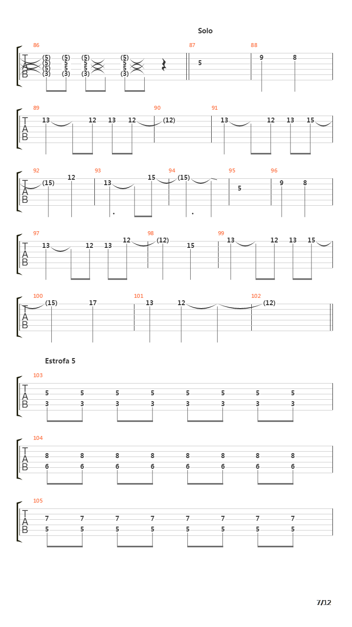 Segundo Tema吉他谱