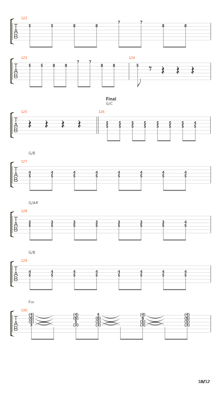Segundo Tema吉他谱