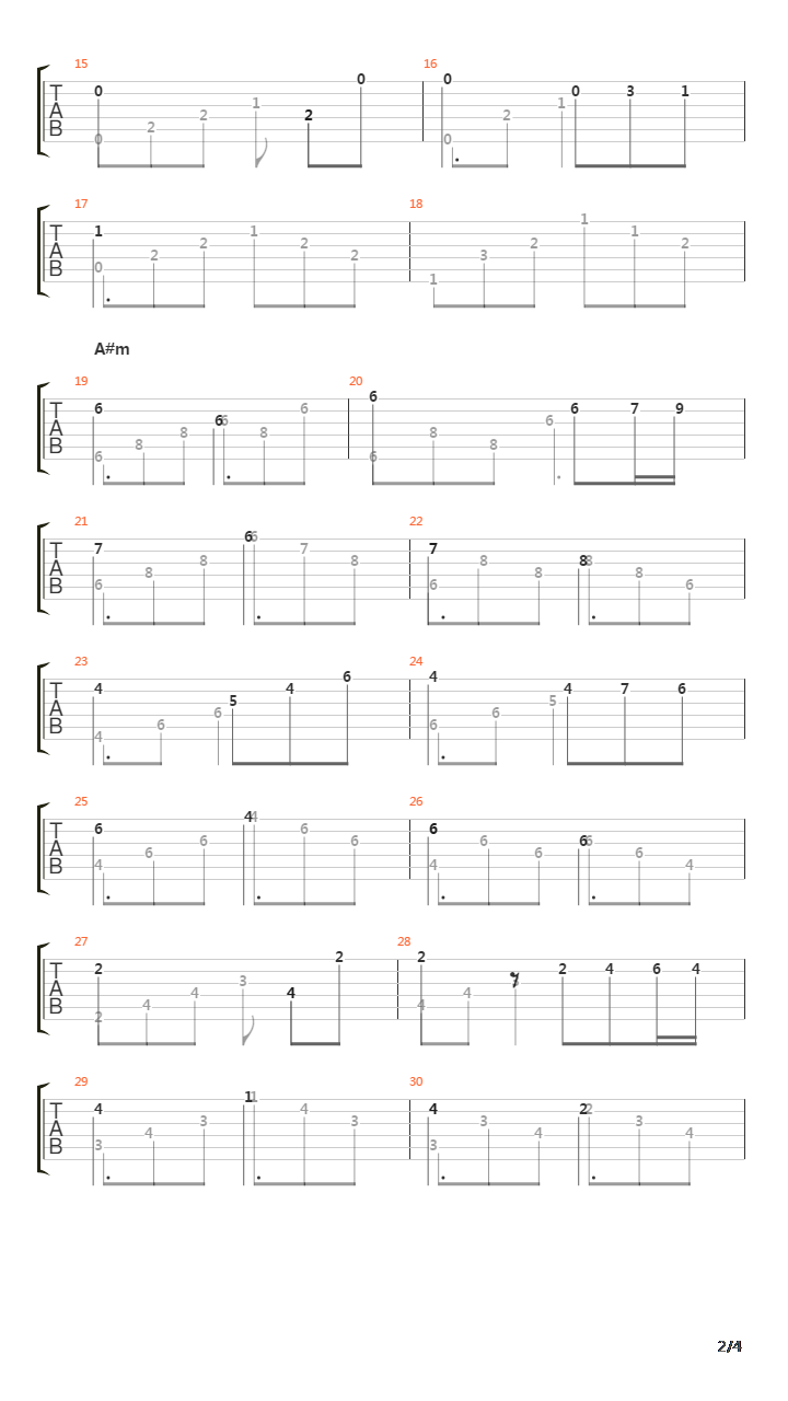 Le Vent Le Cri吉他谱