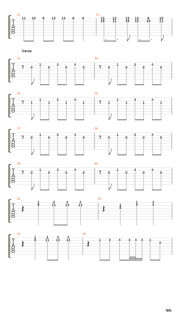 Linger吉他谱