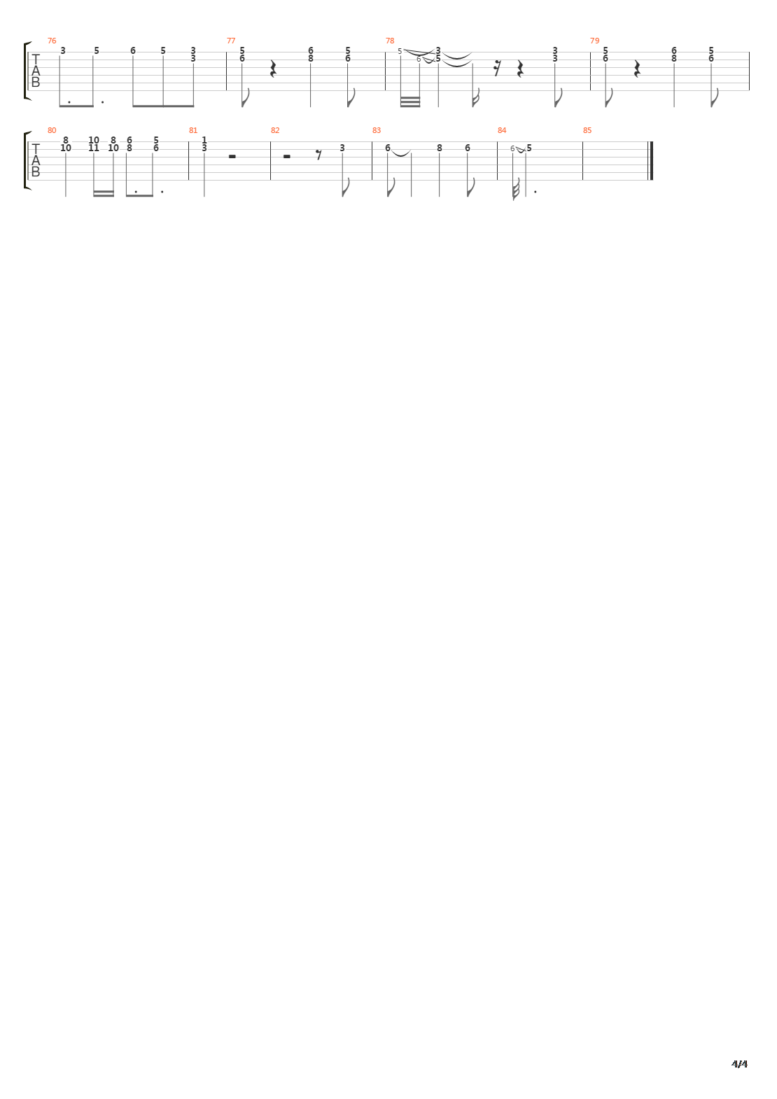 Two Letter Sins吉他谱