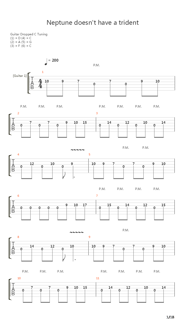 Neptune Doesnt Have A Trident吉他谱