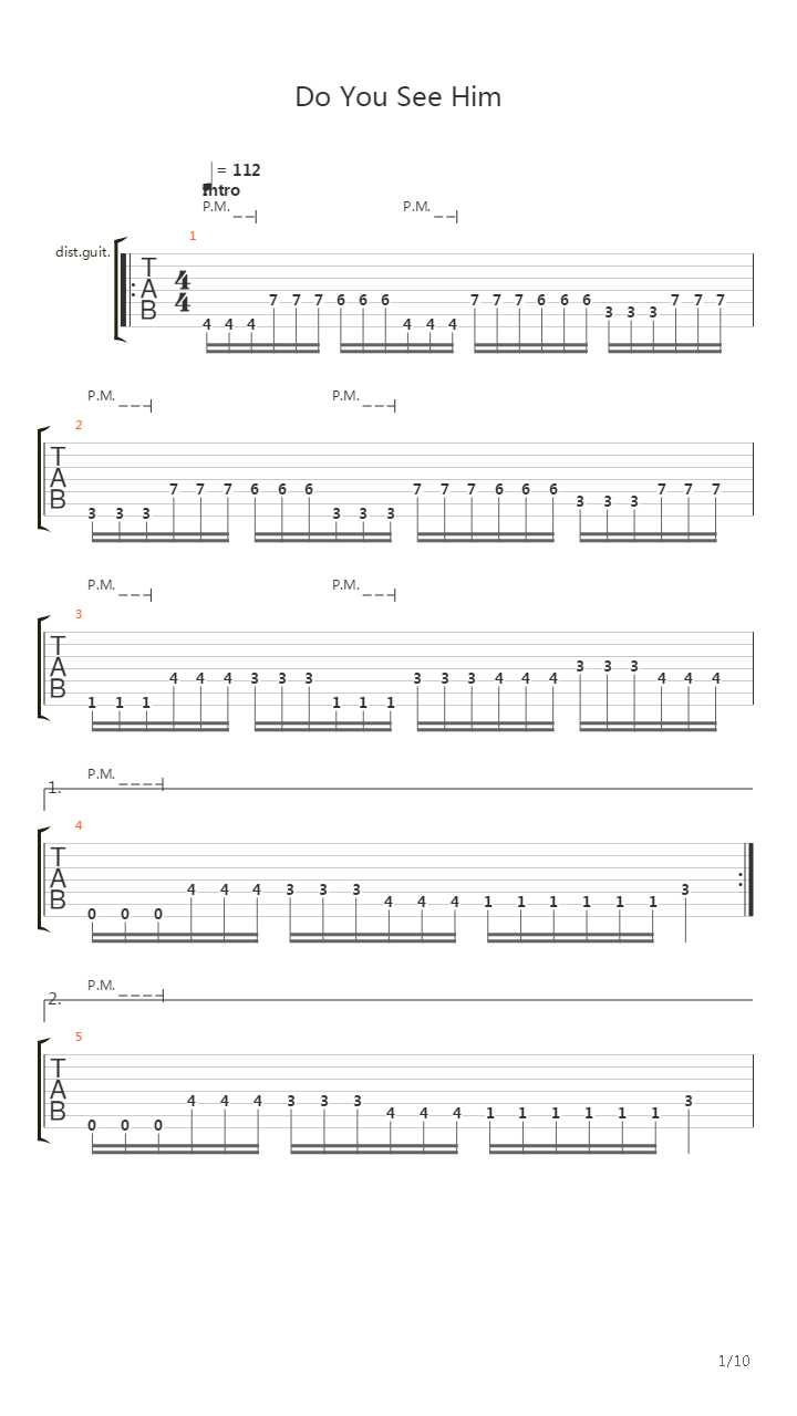 Do You See Him吉他谱