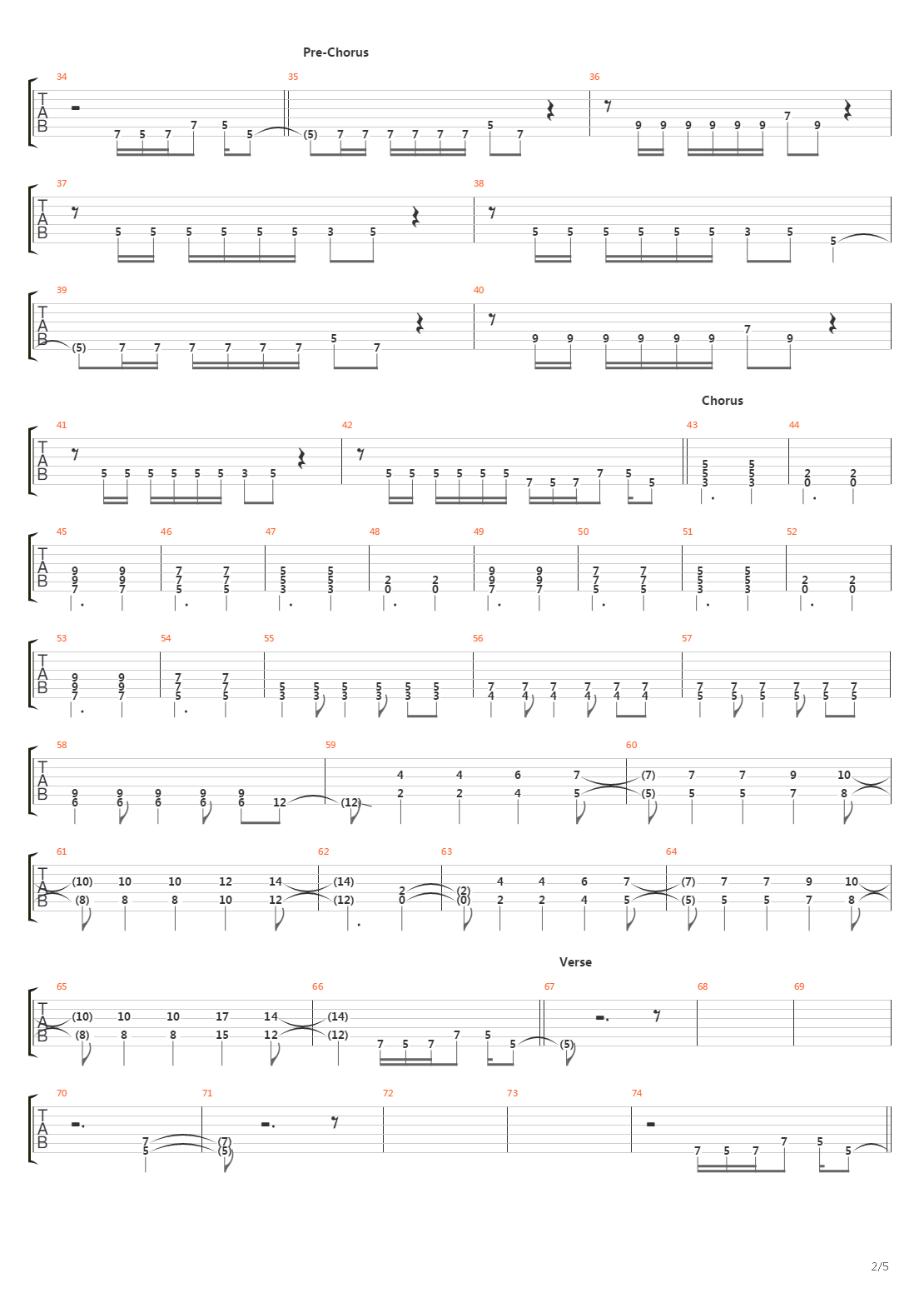 Rope吉他谱