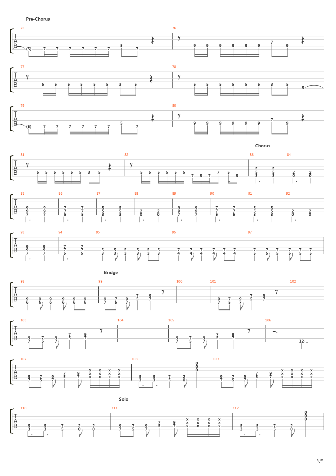 Rope吉他谱