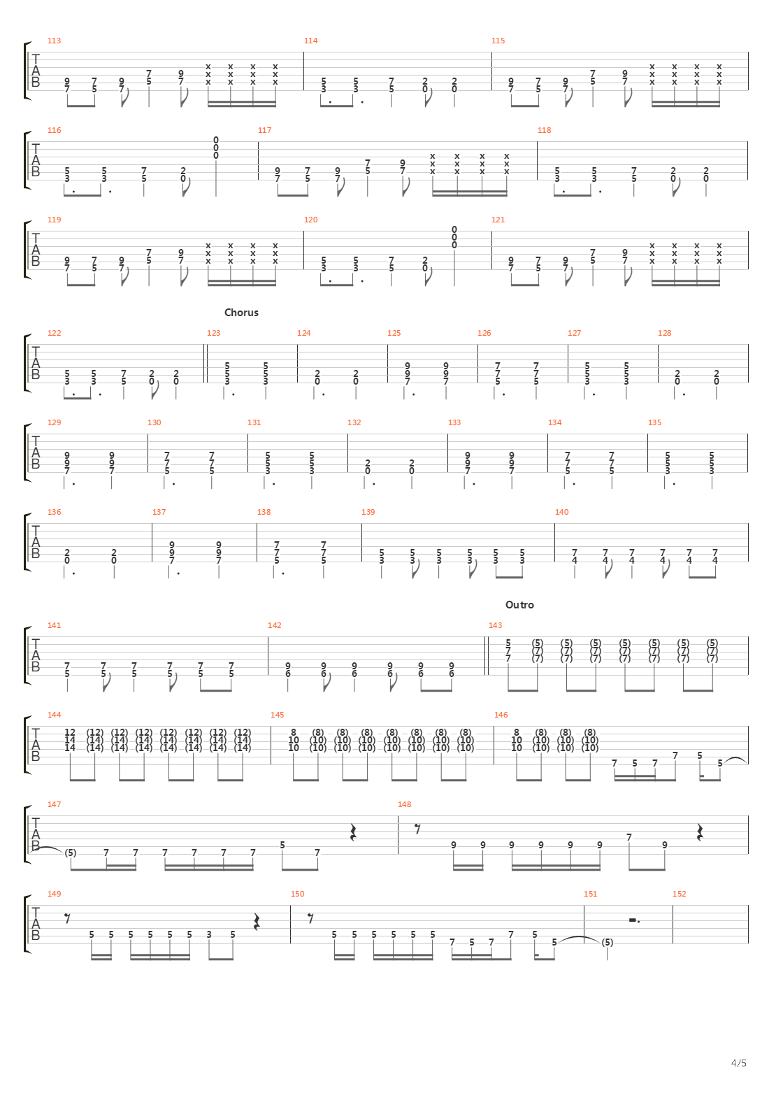 Rope吉他谱