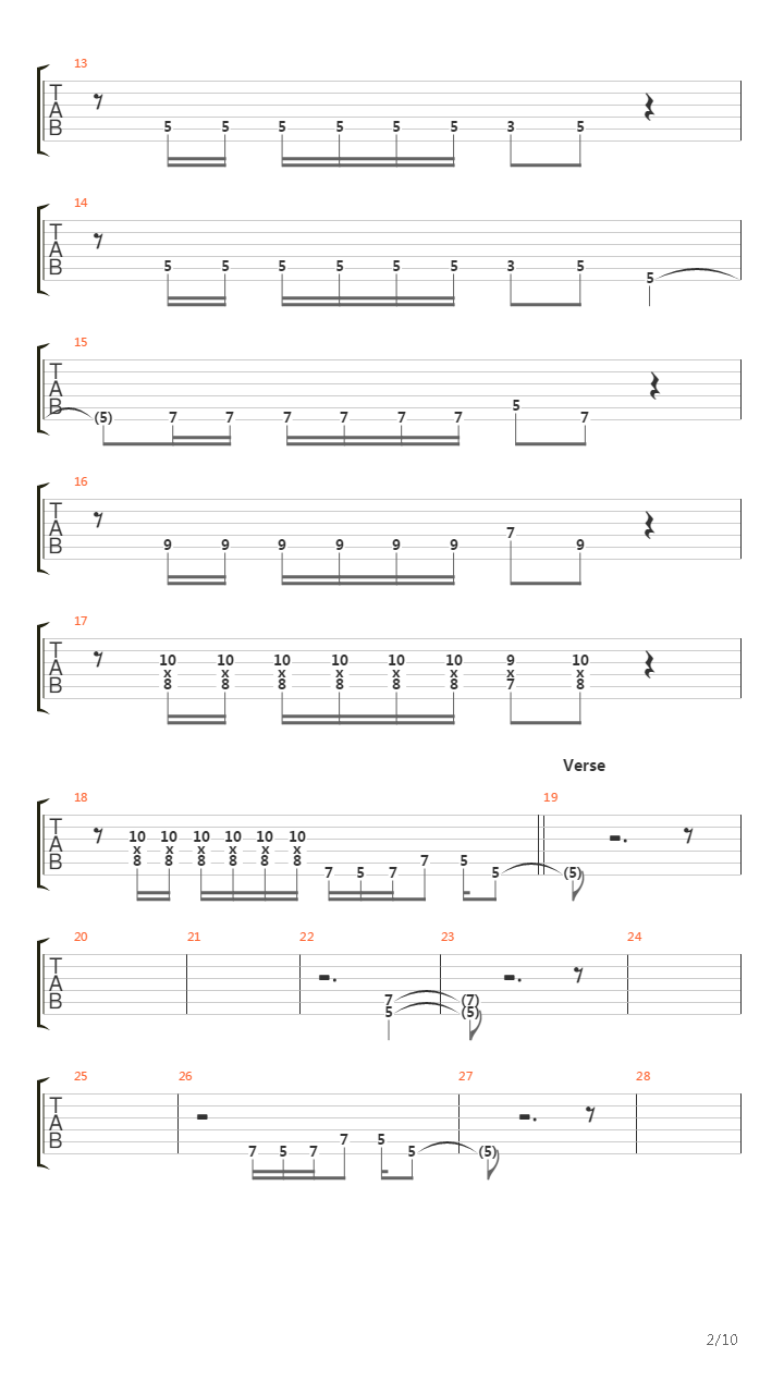 Rope吉他谱