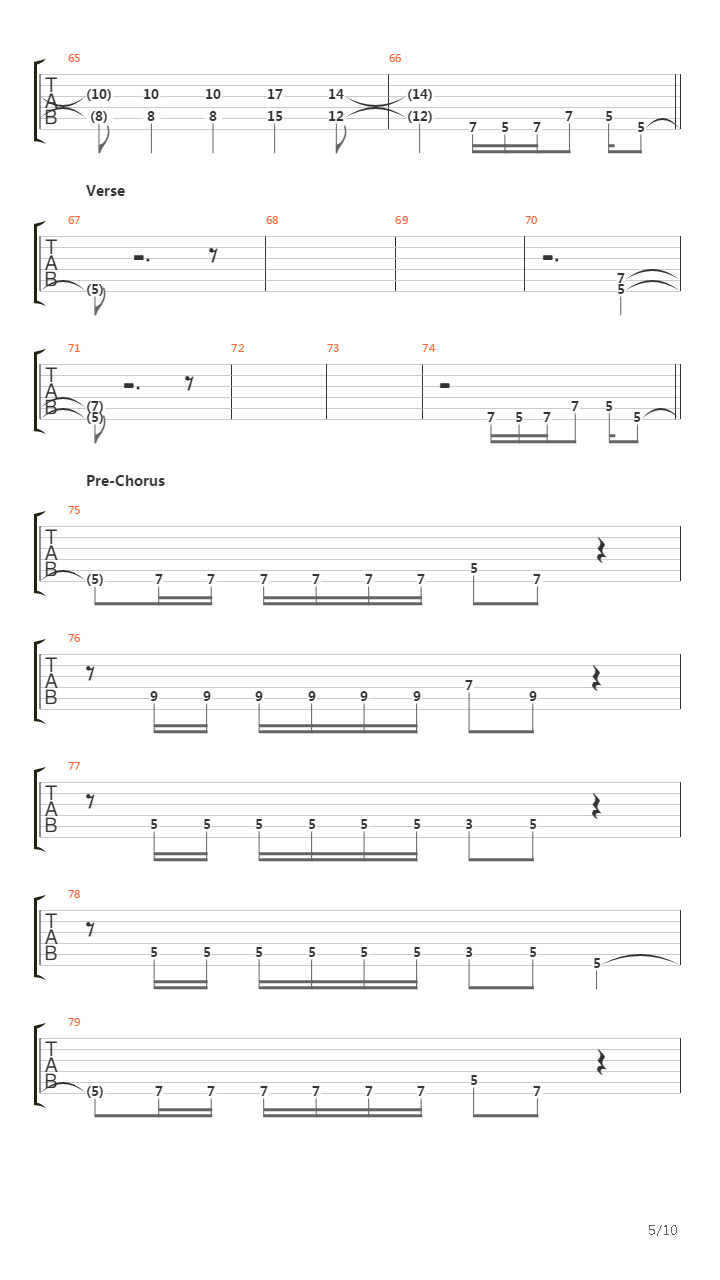 Rope吉他谱