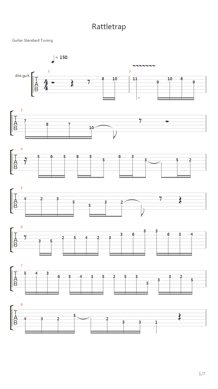 Rattle Trap solo吉他谱