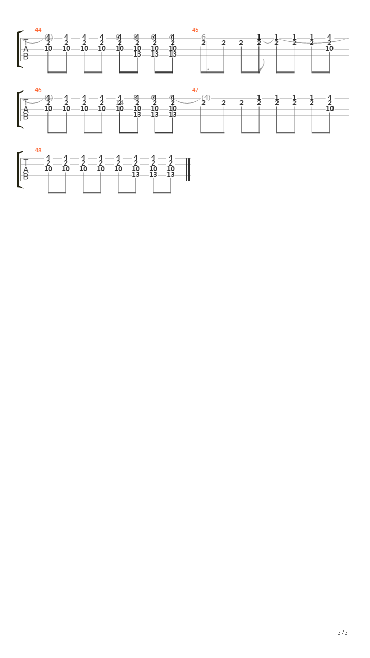 Generator First Floor吉他谱