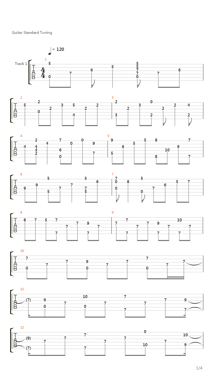 Firth Of Fifth吉他谱