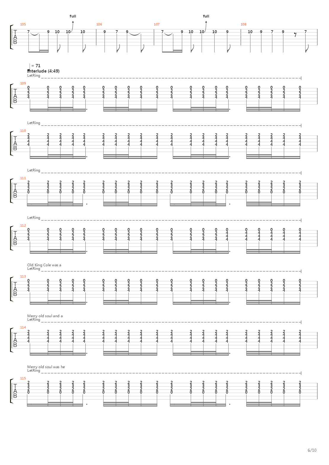 The Musical Box吉他谱