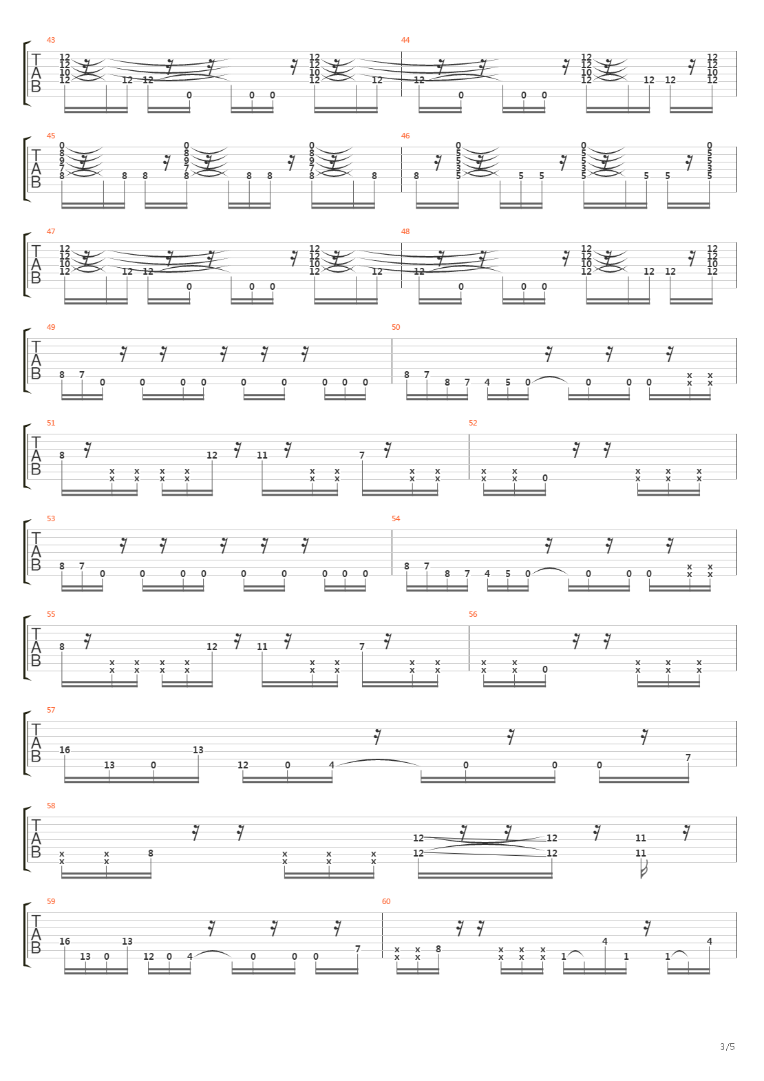 Detached吉他谱