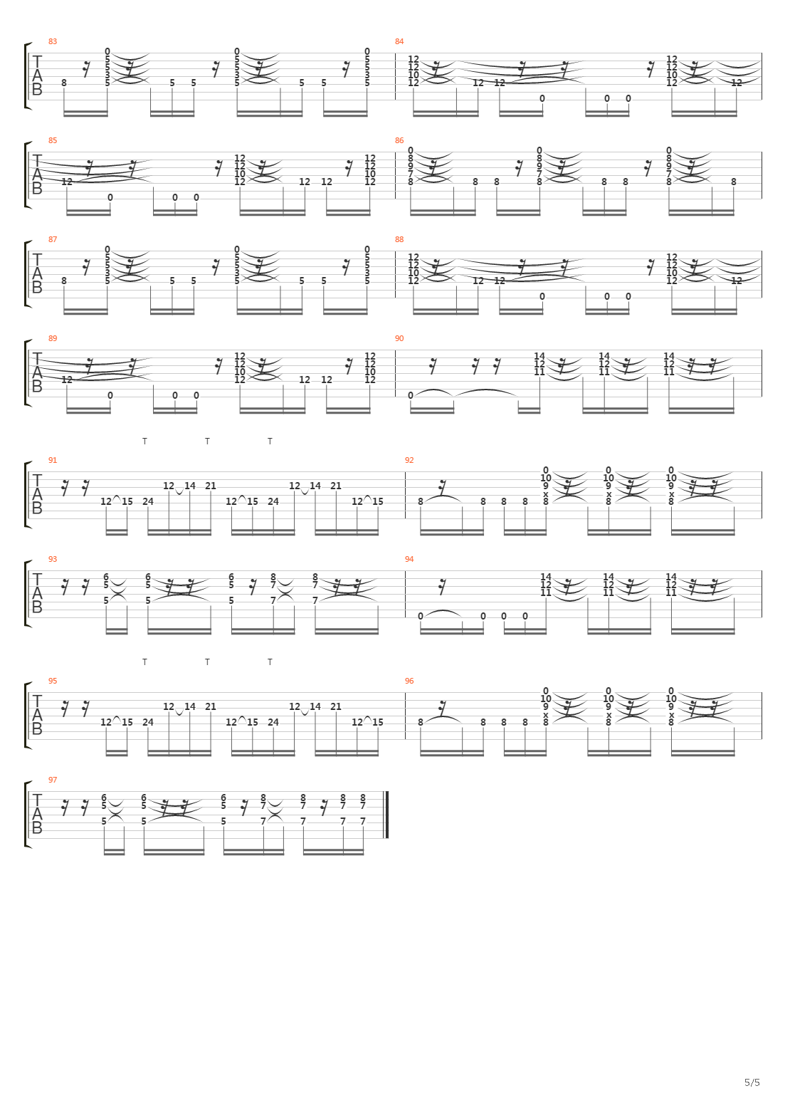 Detached吉他谱