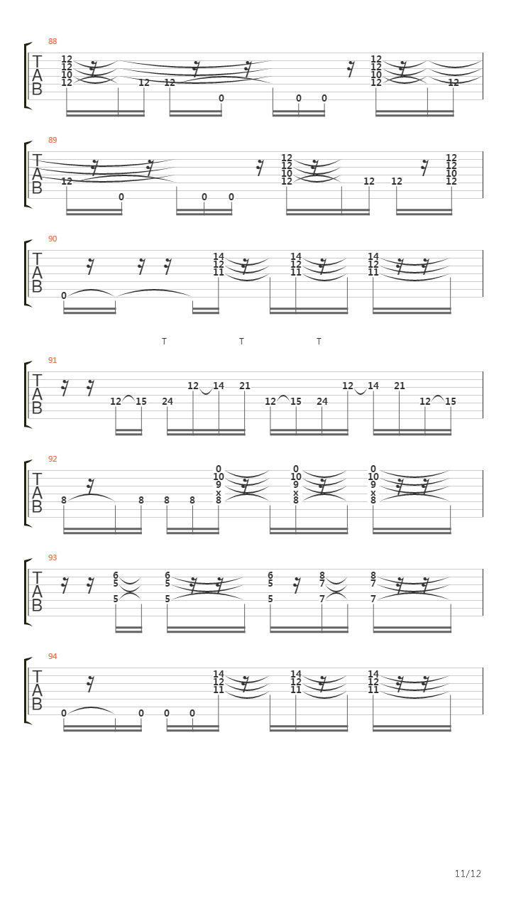 Detached吉他谱