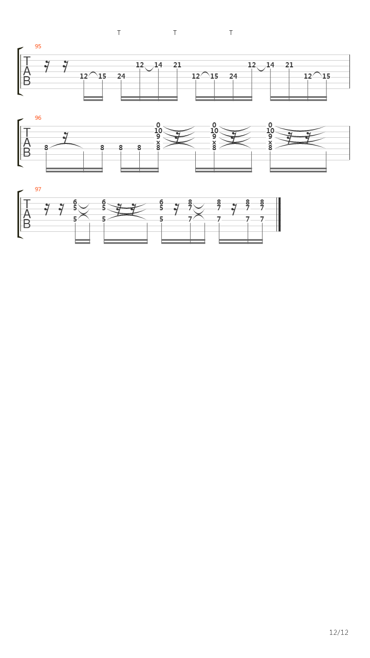 Detached吉他谱