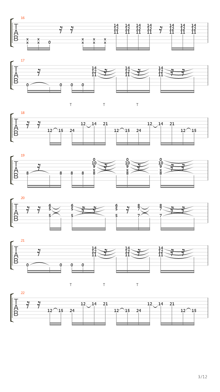 Detached吉他谱