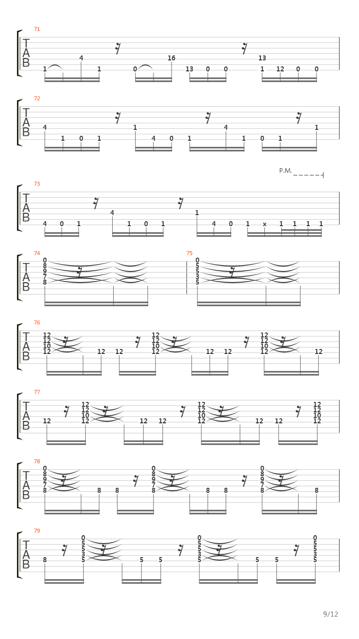 Detached吉他谱