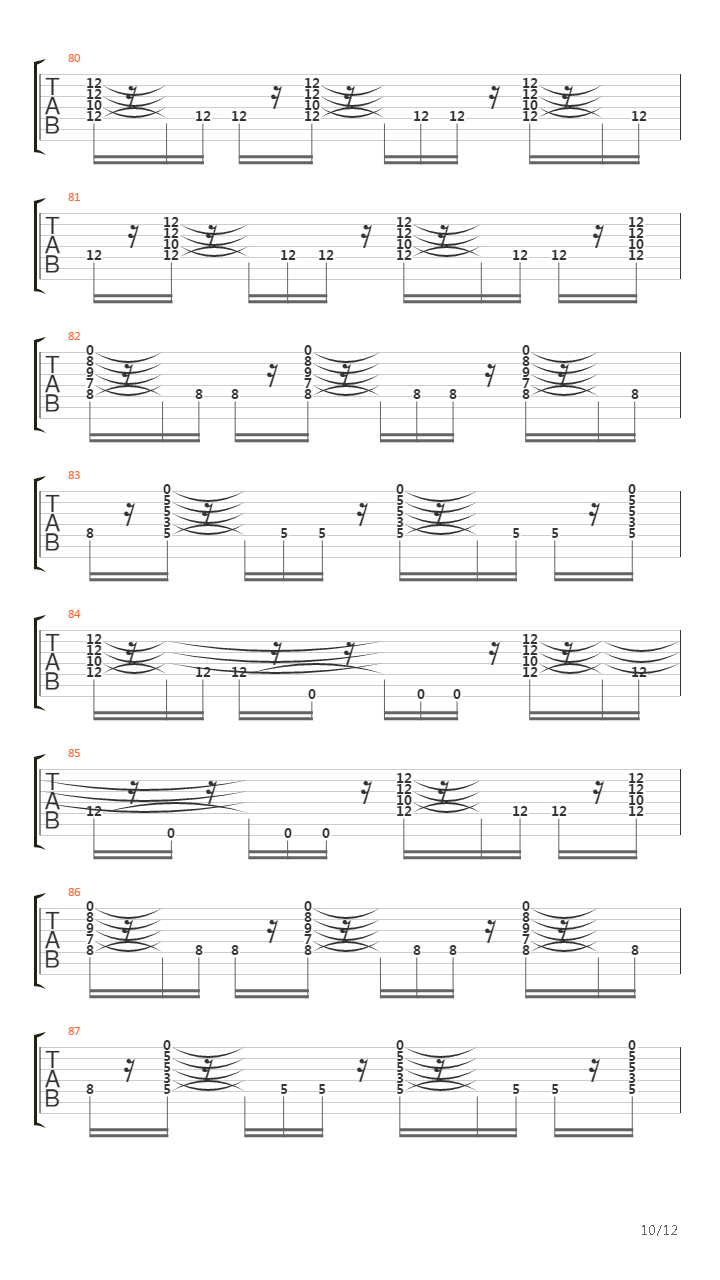 Detached吉他谱