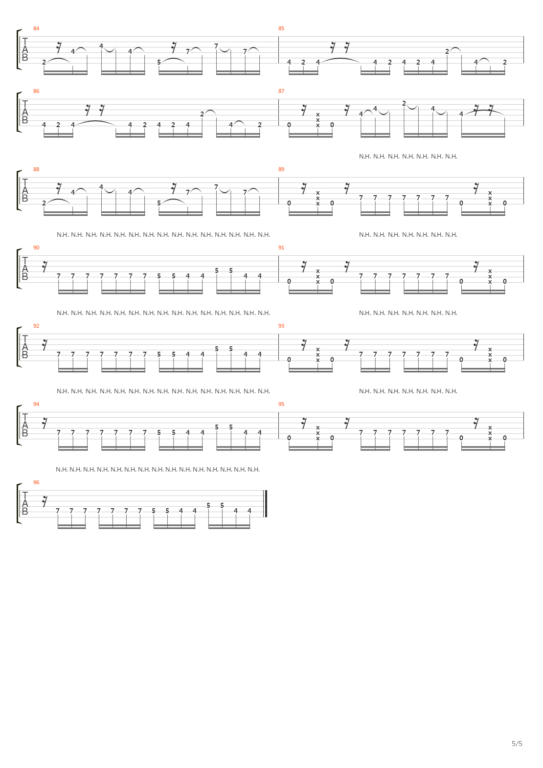 The Silhouette吉他谱