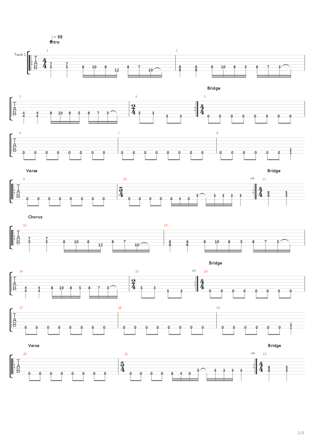 Elevated Man吉他谱