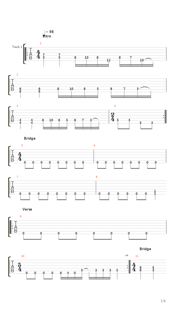 Elevated Man吉他谱
