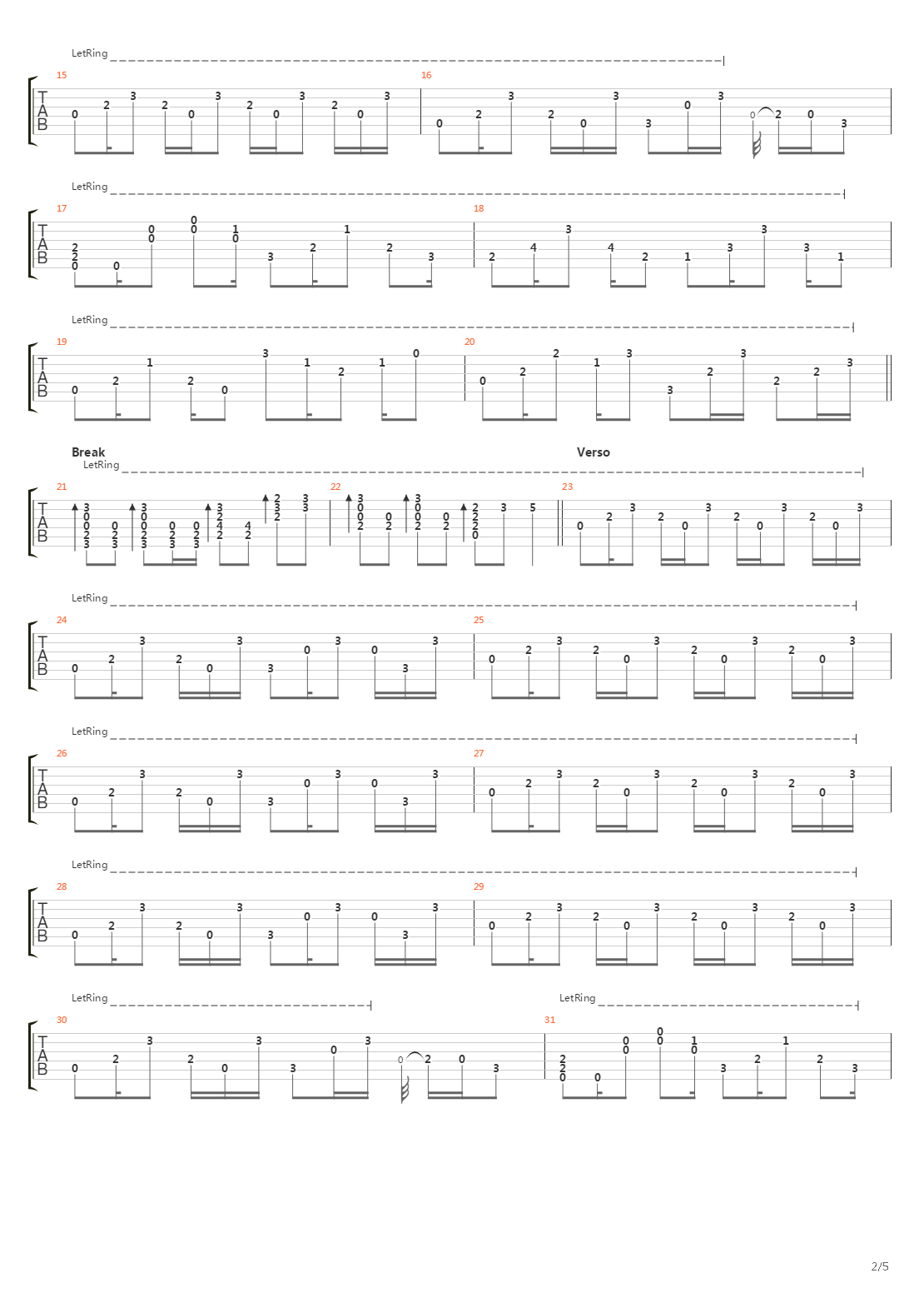 Puente吉他谱