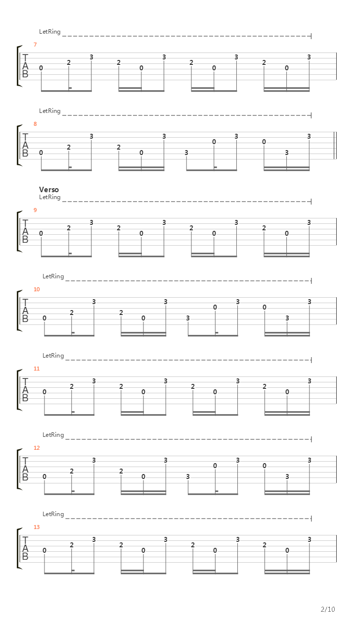 Puente吉他谱