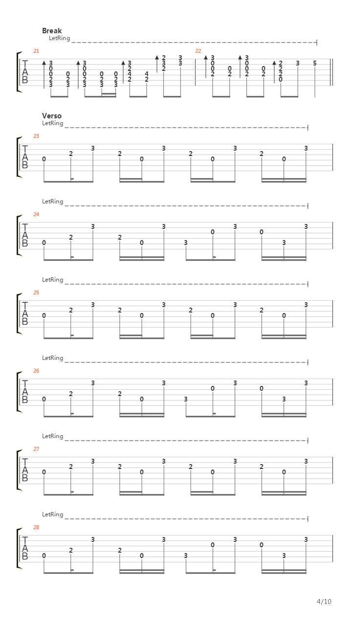 Puente吉他谱