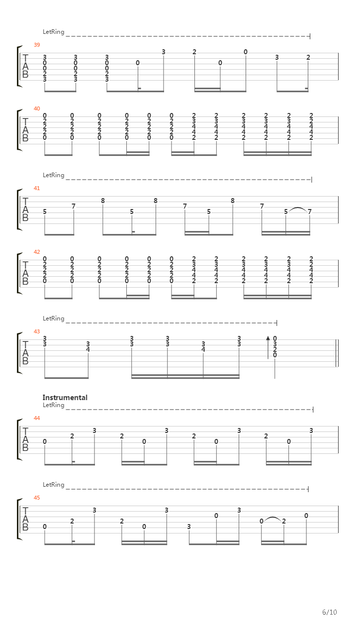 Puente吉他谱