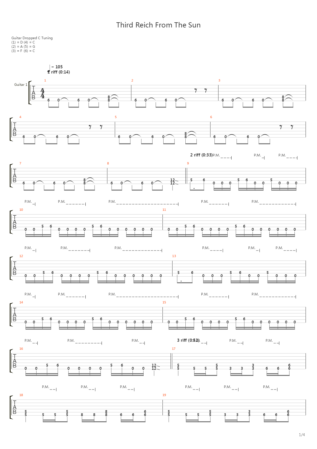 Third Reich From The Sun吉他谱