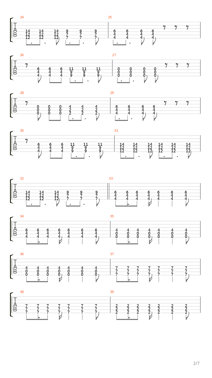 Demise吉他谱