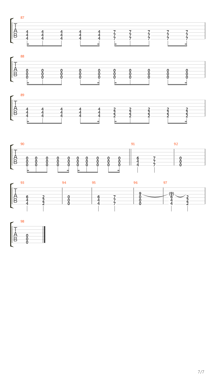 Demise吉他谱