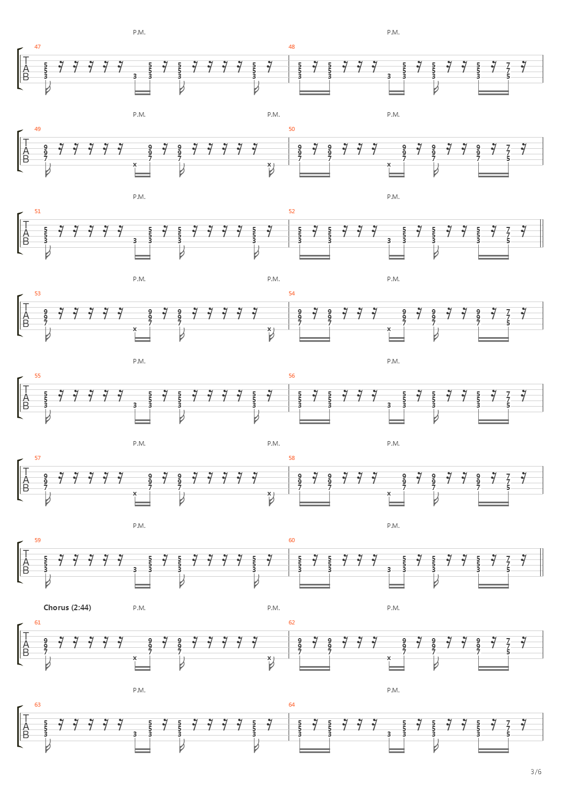 No 109吉他谱