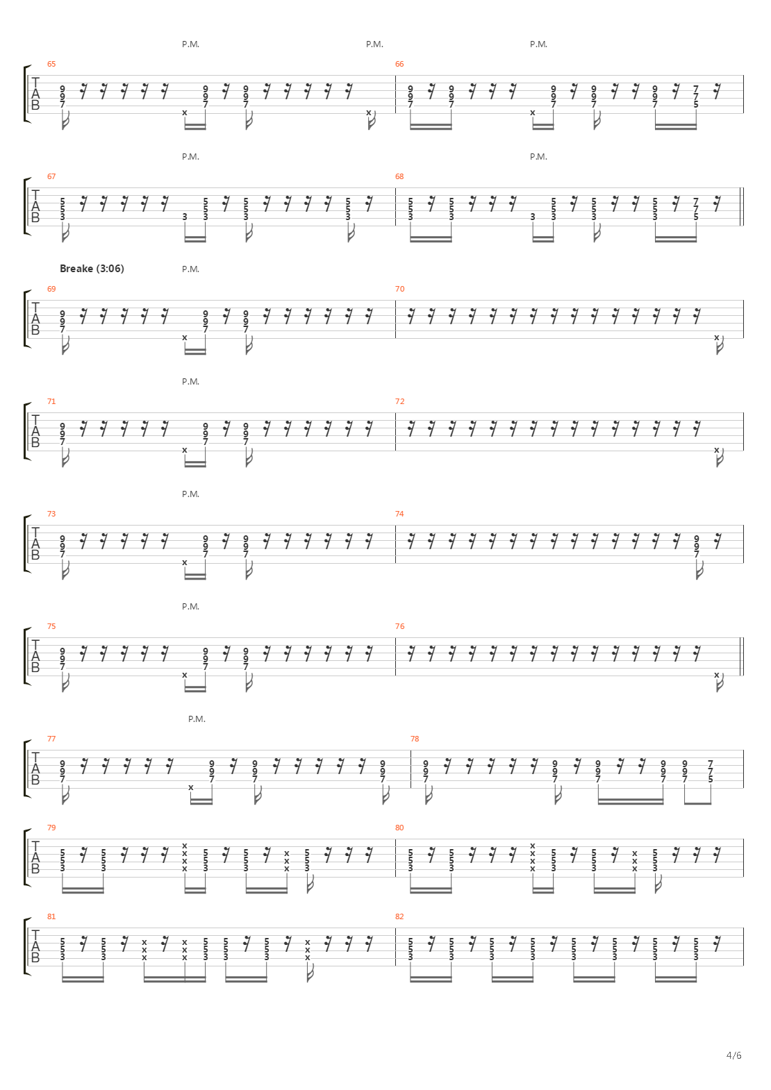 No 109吉他谱