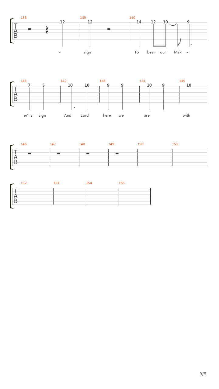 Narrow Road吉他谱