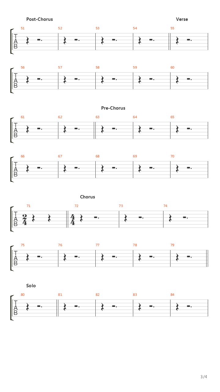 Eraser吉他谱