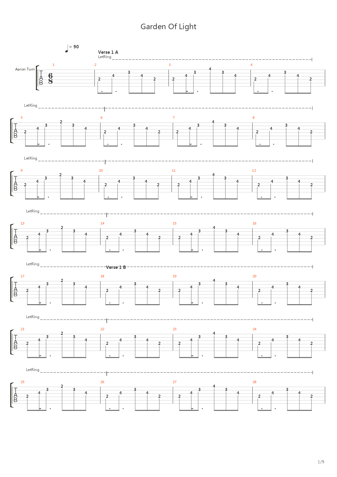 Garden Of Light吉他谱