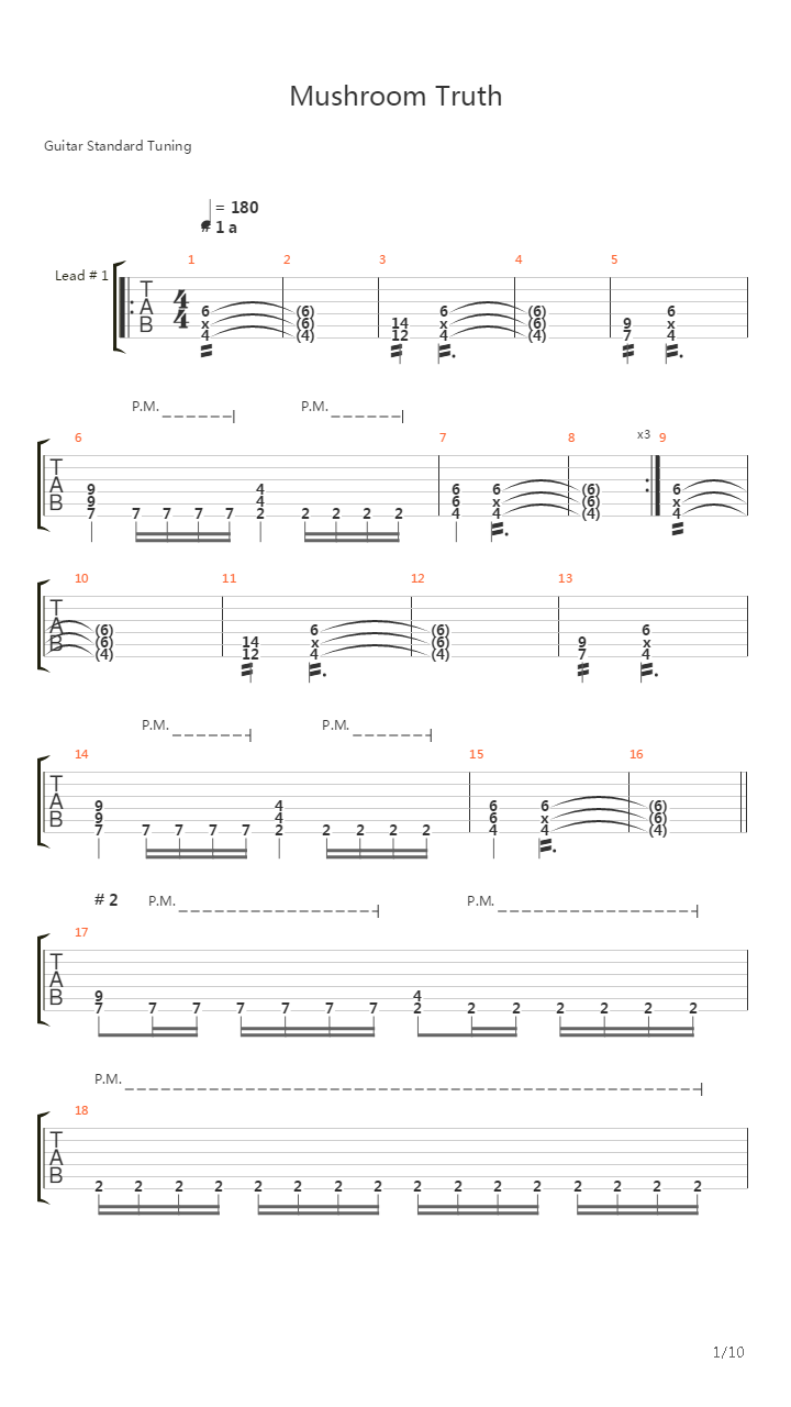 Mushroom Truth吉他谱