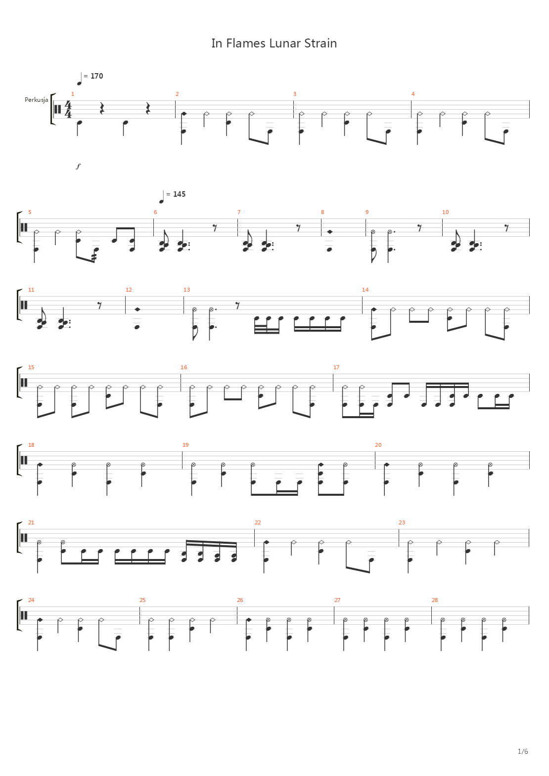 Lunar Strain吉他谱