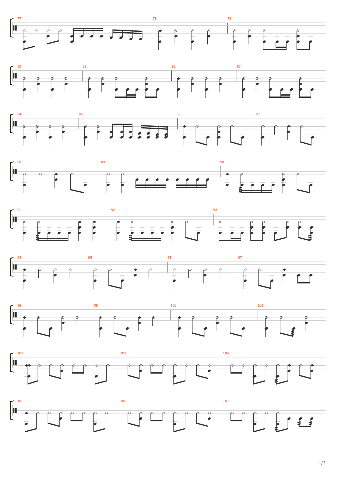 Lunar Strain吉他谱