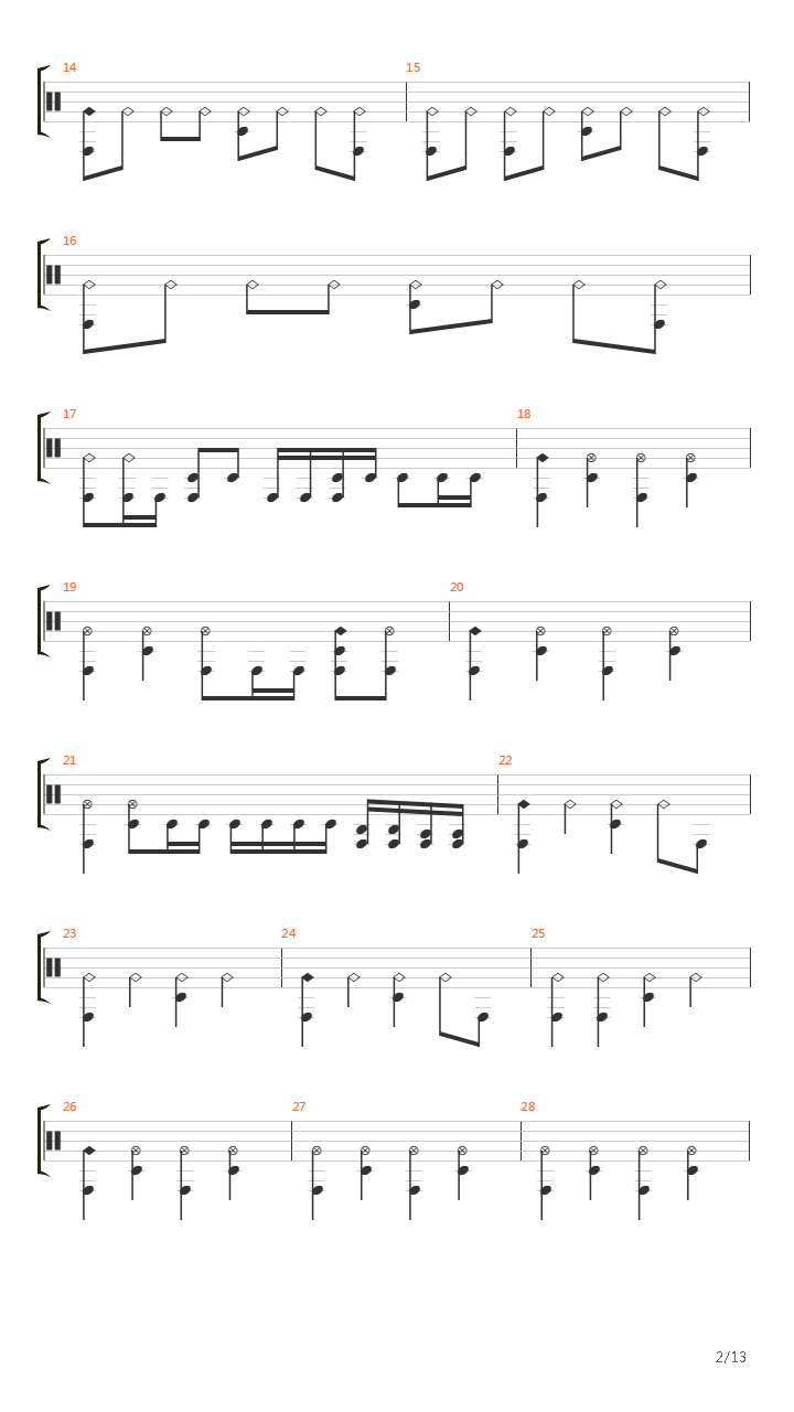 Lunar Strain吉他谱