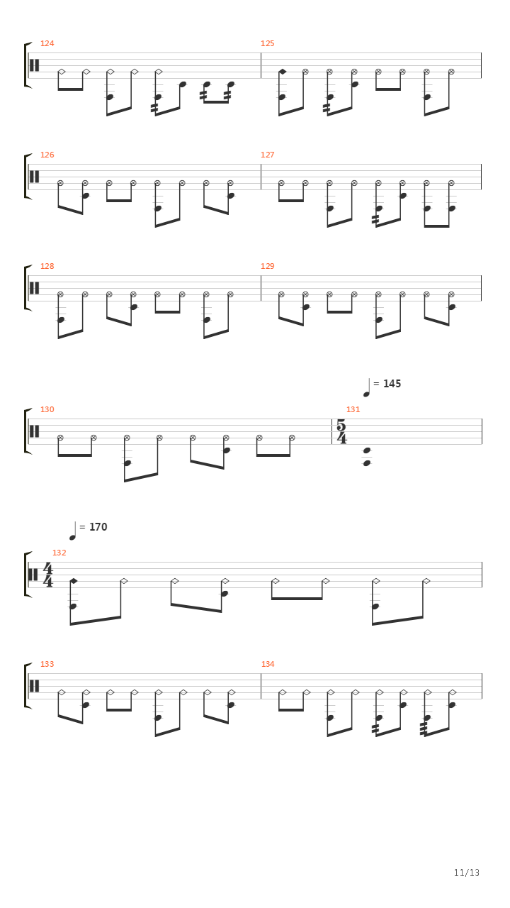 Lunar Strain吉他谱