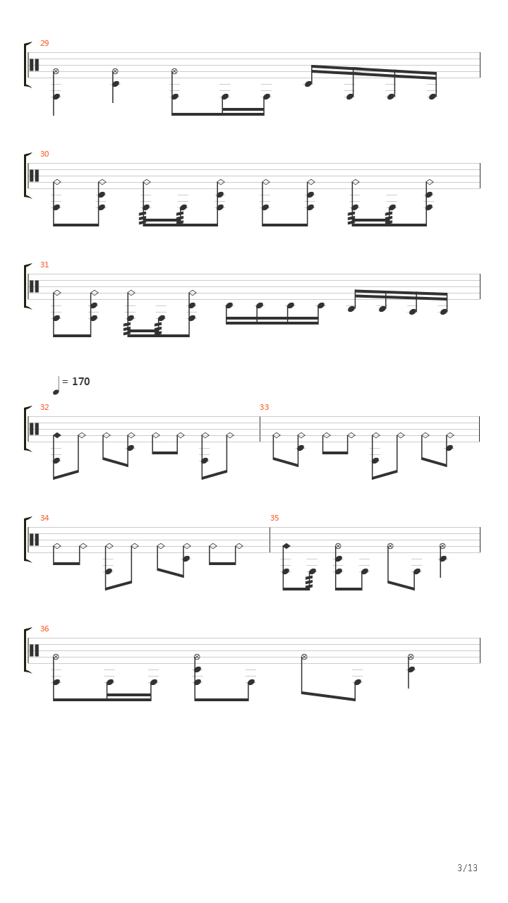 Lunar Strain吉他谱